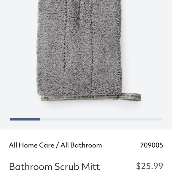 NORWEX - Bathroom Scrub Mitt ~ Graphite - Picture 2 of 5